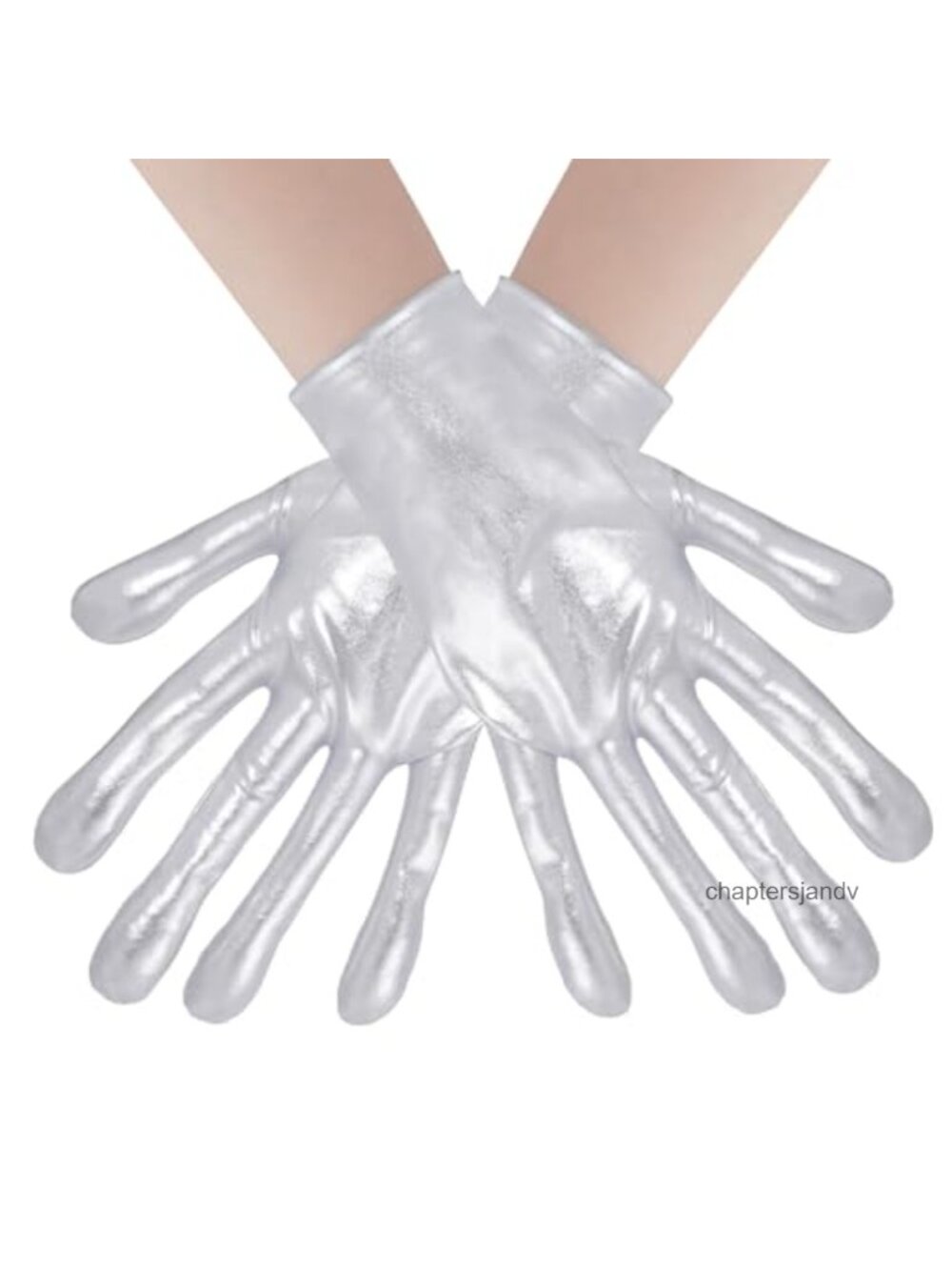 Metallic Alien Gloves Halloween Cosplay Costume Accessory Unisex Adult